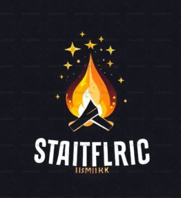 Sternenübersätes Lagerfeuer